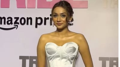 Alfia Jafry opted for a white top, shimmery black skirt and heels. Alfia Jafry opted for a white top, shimmery black skirt and heels.