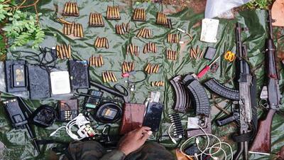 Arms and ammunition were recovered from Maoists during an encounter on Friday. (ANI) Arms and ammunition were recovered from Maoists during an encounter on Friday. (ANI)