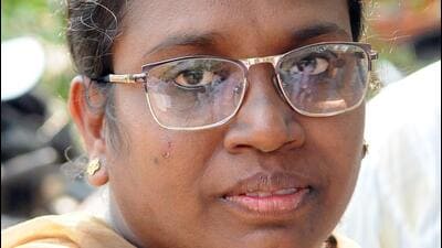 Dalit activist Chithralekha. (SK Mohan) Dalit activist Chithralekha. (SK Mohan)