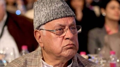Former J&K CM Farooq Abdullah (File) Former J&K CM Farooq Abdullah (File)