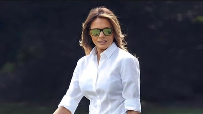 Melania has a history of demanding exorbitant fees for interviews or events. She allegedly received $237,500 to speak at a Log Cabin Republicans event in April. (X, formerly Twitter) Melania has a history of demanding exorbitant fees for interviews or events. She allegedly received $237,500 to speak at a Log Cabin Republicans event in April. (X, formerly Twitter)