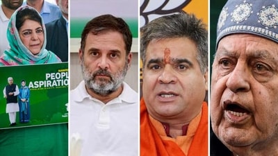 According to the Axis My India exit poll, the National Conference-Congress alliance is likely to secure a 38 per cent vote share in the Jammu and Kashmir assembly election. According to the Axis My India exit poll, the National Conference-Congress alliance is likely to secure a 38 per cent vote share in the Jammu and Kashmir assembly election.