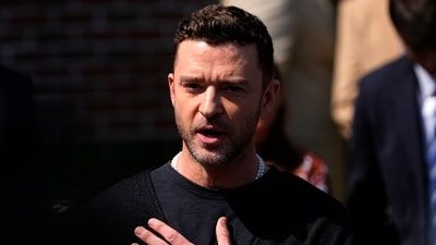 Justin Timberlake speaks to the press after a court hearing, Friday, Sept. 13, 2024, in Sag Harbor, N.Y. (AP Photo/Pamela Smith) (AP) Justin Timberlake speaks to the press after a court hearing, Friday, Sept. 13, 2024, in Sag Harbor, N.Y. (AP Photo/Pamela Smith) (AP)