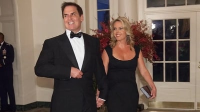 Mark Cuban and Tiffany Stewart exchanged vows in a Barbados ceremony in 2002 (Getty) Mark Cuban and Tiffany Stewart exchanged vows in a Barbados ceremony in 2002 (Getty)