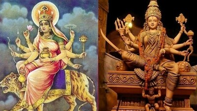 Day 4 of Navratri this year, dated October 6, is dedicated to Mata Kushmanda (Photos: X) Day 4 of Navratri this year, dated October 6, is dedicated to Mata Kushmanda (Photos: X)