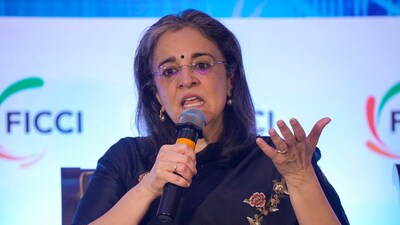 Securities and Exchange Board of India (SEBI) Chairperson Madhabi Puri Buch speaks during the Annual Capital Markets Conference 2024, in Mumbai, Friday, Aug. 2, 2024. (Shashank Parade/PTI) Securities and Exchange Board of India (SEBI) Chairperson Madhabi Puri Buch speaks during the Annual Capital Markets Conference 2024, in Mumbai, Friday, Aug. 2, 2024. (Shashank Parade/PTI)