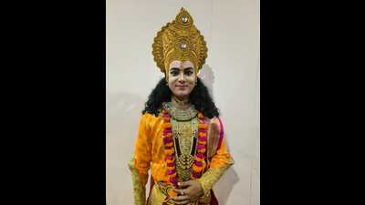Rahul Bose, who portrays Lord Ram in Aishbagh Ramleela. (Sourced)