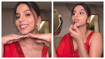 Suhana Khan shared her quick makeup tips when she's running late. (Instagram/@suhanakhan2) Suhana Khan shared her quick makeup tips when she's running late. (Instagram/@suhanakhan2)