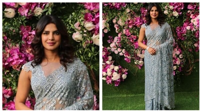 When it doubt, go the Priyanka Chopra way and combine grey hues with lace. One can never go wrong with the feminine beauty of lace. When it doubt, go the Priyanka Chopra way and combine grey hues with lace. One can never go wrong with the feminine beauty of lace.