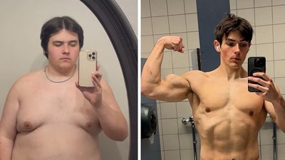 Justin O’Regan at age 18, and at 21-years-old, after his weight loss. (Pic courtesy: Instagram/ Justin O’Regan) Justin O’Regan at age 18, and at 21-years-old, after his weight loss. (Pic courtesy: Instagram/ Justin O’Regan)