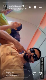 Shahid dropped a boomerang video in which Mira was sitting next to him. Shahid dropped a boomerang video in which Mira was sitting next to him.