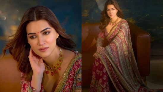 Kriti Sanon is all decked up in yellow for the Kalyan Jewellers Navratri celebrations.
