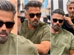Suniel Shetty, at 63, showcases a trendy new haircut. Suniel Shetty, at 63, showcases a trendy new haircut.