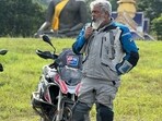 Ajith Kumar splits his time between shooting for films and travelling across the world on his bike.