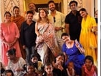 Ankita Lokhande with Vicky Jain and others as they celebrate Navratri 2024.