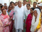 Bhupinder Singh Hooda during a meeting, at his residence in Rohtak. Bhupinder Singh Hooda during a meeting, at his residence in Rohtak.