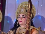 Sushil Kaushik (45) seen performing as Lord Ram. Sushil Kaushik (45) seen performing as Lord Ram.