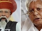 Prime Minister Narendra Modi (left) and RJD chief Lalu Prasad Yadav (right). (File Photo)