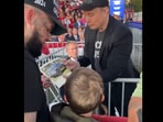 A young boy's tears turned to joy at Trump's Butler rally when a Good Samaritan helped him obtain Elon Musk's autograph. A young boy's tears turned to joy at Trump's Butler rally when a Good Samaritan helped him obtain Elon Musk's autograph.