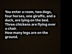 A viral brain teaser puzzled netizens about what was actually touching the ground in a room.