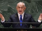 Israeli Prime Minister Benjamin Netanyahu speaks during the 79th Session of the United Nations General Assembly at the United Nations headquarters in New York City on September 27, 2024. Israeli Prime Minister Benjamin Netanyahu speaks during the 79th Session of the United Nations General Assembly at the United Nations headquarters in New York City on September 27, 2024.