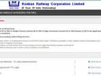 Konkan Railway recruitment 2024: Last date to apply extended Konkan Railway recruitment 2024: Last date to apply extended