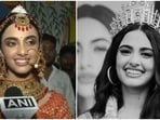 On the third day of Navratri, Rhea Singha played the role of Goddess Sita in Ayodhya. 