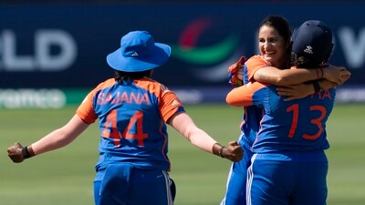 India defeated Pakistan by six wickets to bag their first win of the ongoing Women's T20 World Cup 2024, in Dubai on Sunday. (AP) India defeated Pakistan by six wickets to bag their first win of the ongoing Women's T20 World Cup 2024, in Dubai on Sunday. (AP)
