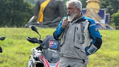 Ajith Kumar splits his time between shooting for films and travelling across the world on his bike. Ajith Kumar splits his time between shooting for films and travelling across the world on his bike.