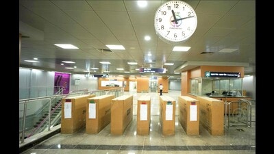 At the same time, the Pune Metro has also floated another tender for the construction of four elevated metro stations along the same corridor. (HT PHOTO) At the same time, the Pune Metro has also floated another tender for the construction of four elevated metro stations along the same corridor. (HT PHOTO)