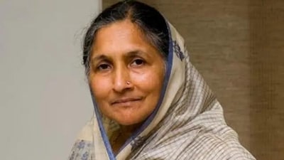 Former Haryana minister Savitri Jindal, 84, quit the Congress in March this year. (HT file photo) Former Haryana minister Savitri Jindal, 84, quit the Congress in March this year. (HT file photo)