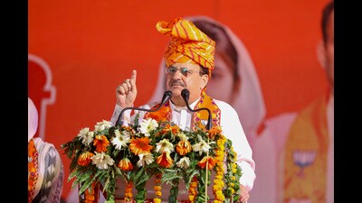 Himachal Pradesh ministers Dhani Ram Shandil and Rajesh Dharmani on Sunday hit out at Union Health Minister and BJP chief Jagat Prakash Nadda, saying he should “stop lying” and fulfil his duty as a ‘Himachali’. (PTI File)