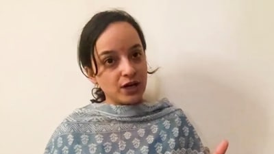 Shagun Parihar, BJP candidate from Kishtwar for J&K Assembly elections. (PTI) Shagun Parihar, BJP candidate from Kishtwar for J&K Assembly elections. (PTI)