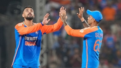 Varun Chakravarthy, playing his first match for India since the 2021 T20 World Cup, returned figures of 3/31. Arshdeep was the player of the match for his 3/14 in 3.5 overs as he took the last Bangladesh wicket with the last ball of the 20th over. The visitors were all out for 127.&nbsp; (PTI)