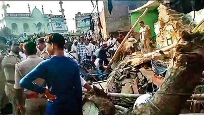 The explosion took place at a firecracker factory in Kalyanpur village of Bareilly district on Wednesday (File) The explosion took place at a firecracker factory in Kalyanpur village of Bareilly district on Wednesday (File)