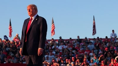 Donald Trump returns to PA assassination attempt site, gets hero's welcome (REUTERS/Brian Snyder) (REUTERS)
