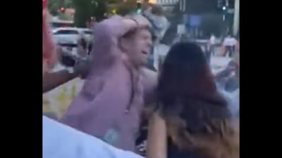 Anti-Israel protester sets himself abaze outside of White House (@tarekmd/X) Anti-Israel protester sets himself abaze outside of White House (@tarekmd/X)