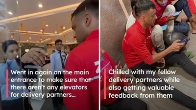 Wearing a delivery agent's uniform, Deepinder Goyal took on the challenge to understand the challenges faced by his delivery employees every day.