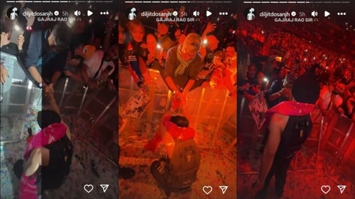 Diljit posted a clip on his Instagram Stories. Diljit posted a clip on his Instagram Stories.