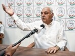Former Haryana Chief Minister and Congress leader Bhupinder Singh Hooda. Former Haryana Chief Minister and Congress leader Bhupinder Singh Hooda.
