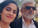 Shalini posted a video of her and Ajith Kumar exploring the streets of Spain together.
