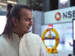 Bhavish Aggarwal, chief executive officer of Ola Electric Mobility Ltd., during the company's listing ceremony at the National Stock Exchange (NSE) in Mumbai.