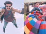 Rajinikanth in the hot air balloon scene referenced by KS Ravikumar.