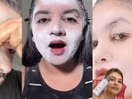 Users spray the product on their faces, allowing a white overcast to highlight any previously unseen hairs. 