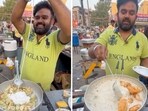 Priced at  <span class='webrupee'>₹</span>170, a viral video on Instagram shows the vendor frying a plate of apples, bananas, pears and guavas in butter before adding fried momos.