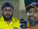 Monty Panesar and Yusuf Pathan during their LLC encounter Monty Panesar and Yusuf Pathan during their LLC encounter