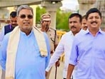 Karnataka CM Siddaramaiah and Karnataka Urban Development Minister Byrathi Suresh.