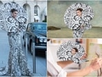 Natasha Poonawalla wore a Harris Reed dress to attend a gala in Paris. Natasha Poonawalla wore a Harris Reed dress to attend a gala in Paris.