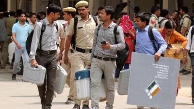 (Representative Image)In the Gurgaon assembly constituency, only 37.74% of voters cast their ballots across 42 urban polling stations, while Badshahpur, with 70 high-rise polling booths (HT Archive) (Representative Image)In the Gurgaon assembly constituency, only 37.74% of voters cast their ballots across 42 urban polling stations, while Badshahpur, with 70 high-rise polling booths (HT Archive)