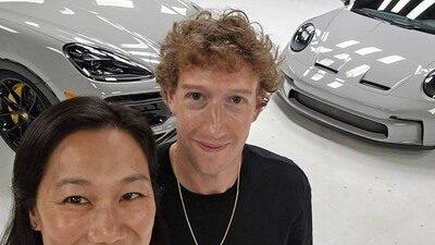 Mark Zuckerberg has unveiled a customized Porsche Cayenne Turbo GT minivan for his wife, Priscilla Chan, while he gets a Porsche 911 GT3. The collaboration with West Coast Customs includes a fun boost mode, which Priscilla commented on in an Instagram post. Mark Zuckerberg has unveiled a customized Porsche Cayenne Turbo GT minivan for his wife, Priscilla Chan, while he gets a Porsche 911 GT3. The collaboration with West Coast Customs includes a fun boost mode, which Priscilla commented on in an Instagram post.